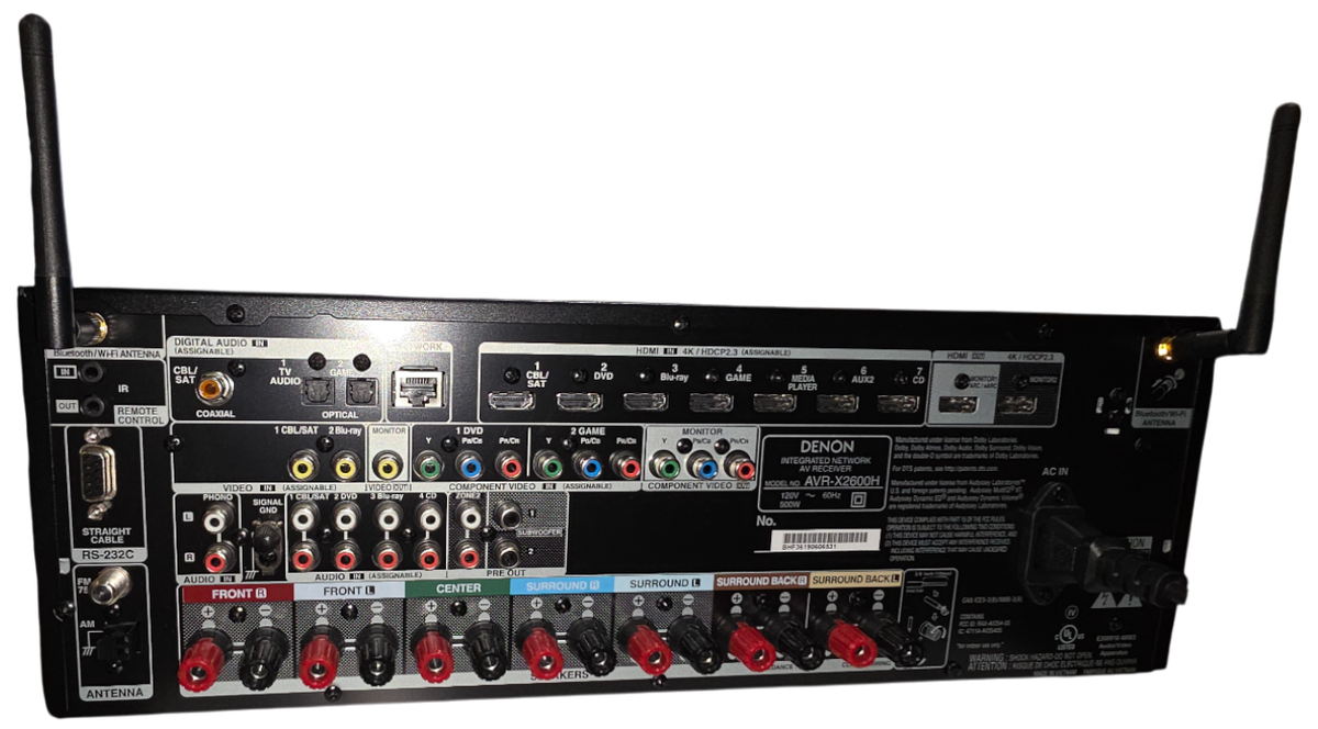 Denon AVR-X2600H 4K UHD AV 7.2 Channel Receiver with Amazon Alexa