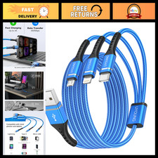 3 in 1 Multi Charging Cable - Long 10FT Charger Cord, 2 Pack, Fast Charging