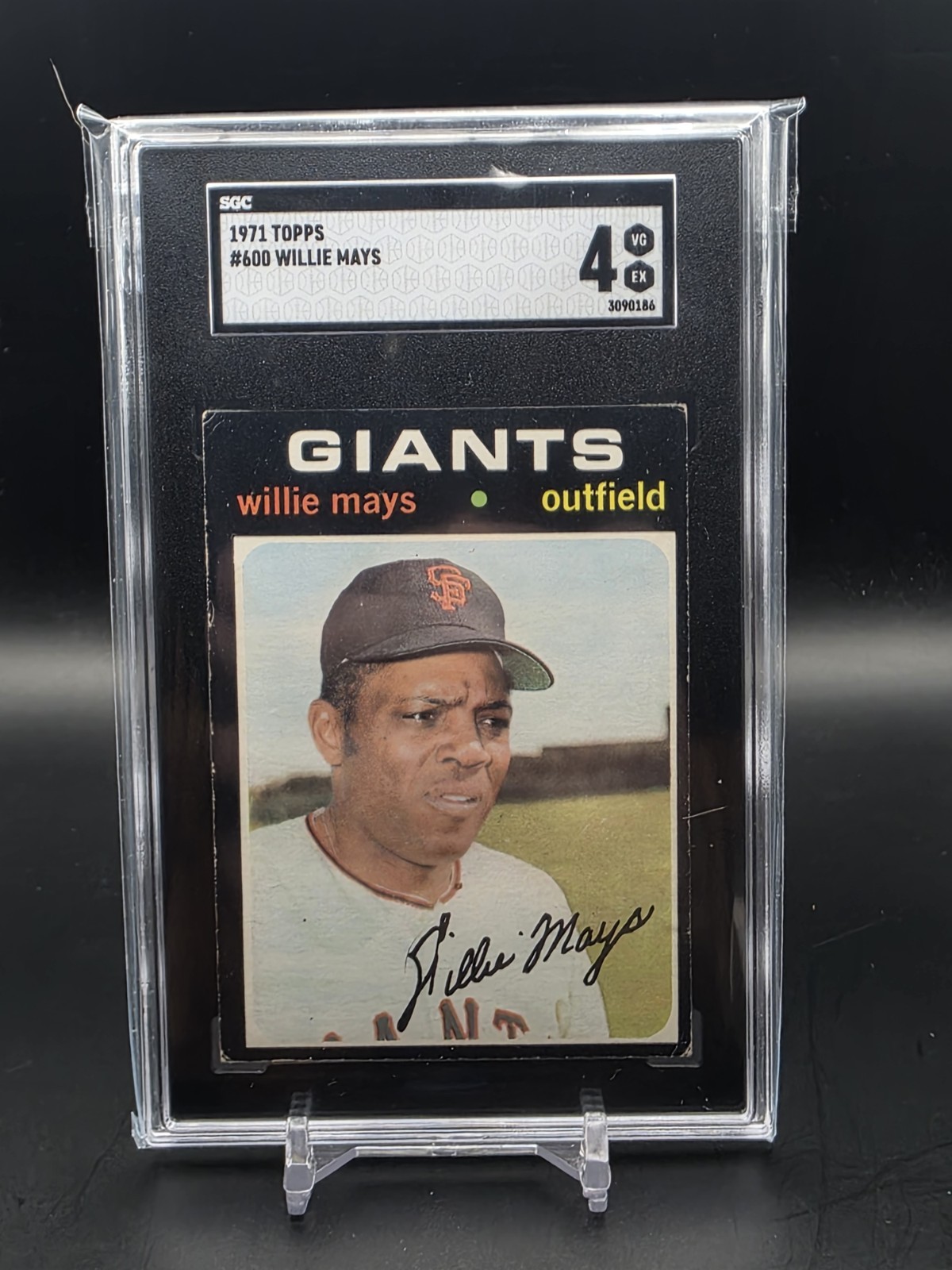 1971 Topps - Willie Mays #600 SGC 4 HOF San Francisco Giants