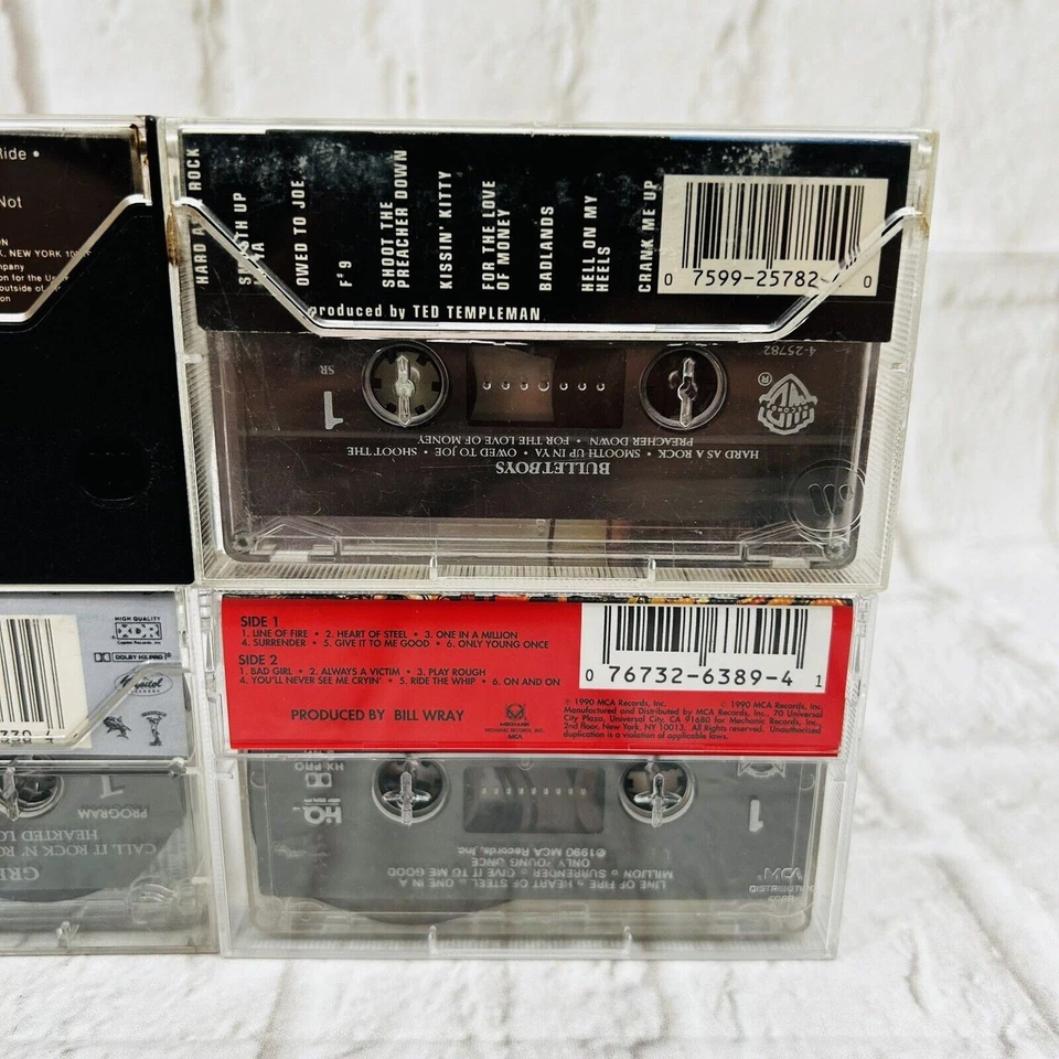 Trixter Twisted Sister Great White Bullet Boys Cassette Tape Lot Heavy Metal - Image 3 of 4