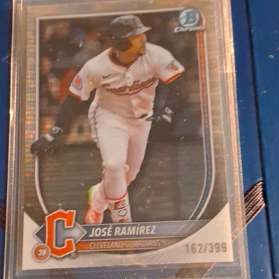 Topps 2024 Bowman Chrome Jose Ramirez #21 Cleveland Guardians Parallel /399
