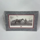 Confederate Scout by John Warr Framed Civil War Print Horse Ducks Pre-Owned