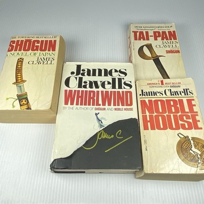 Shogun Novels James Clavell 4 PB Book Lot Shogun/Tai-Pan /Noble House/Whirlwind