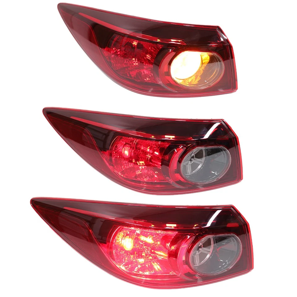 Conjunto de luz trasera lateral exterior izquierda para Mazda 3 2014-2018 lado del conductor Foto 2 de 4