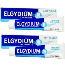 Elgydium Anti-Plaque Toothpaste 75ml Pack of 2 | Daily Plaque Control 99.67 per litre