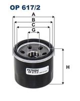 ÖLfilter Filtron Op 617/2 Anschraubfilter 3/4-16 UNF-2B FüR Suzuki Swift 5 Az 3