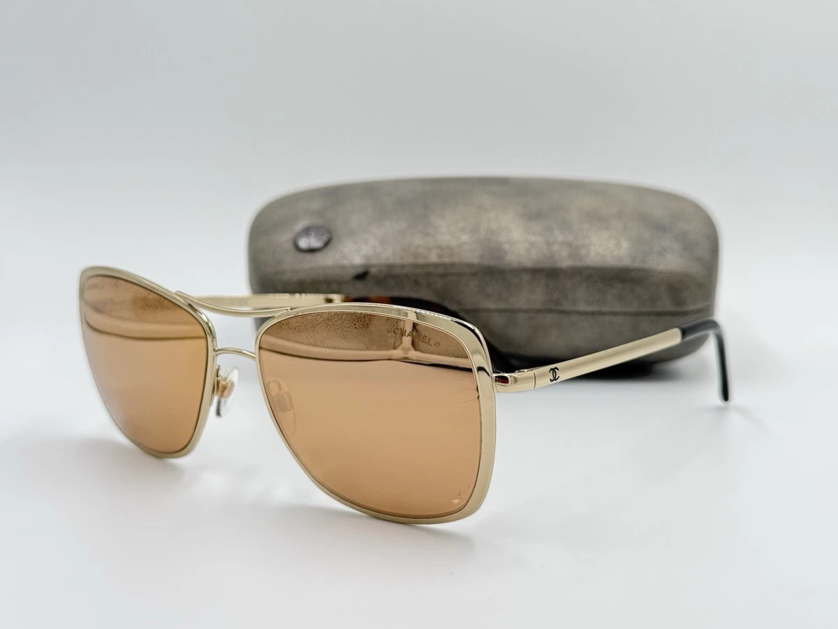 CHANEL Gold Mirrored Sunglasses for Women for sale | eBay display picture 1