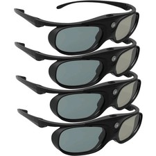 DLP Link 3D Glasses, ELEPHAS 144Hz Rechargeab...