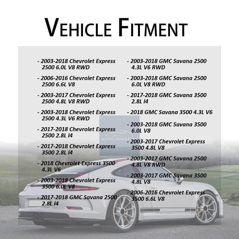 Brazo de control completo delantero derecho 2 piezas para Chevrolet Express 3500 2003-2017 4,8 L Foto 2 de 4