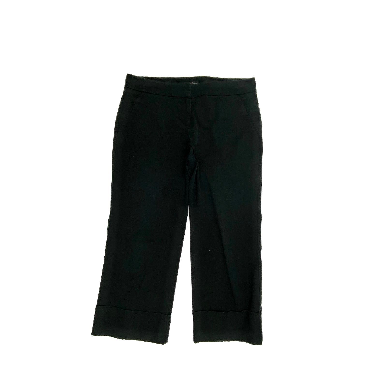 New York & Company Cuffed Crop Women's size 10 Black Chino Pants eBay