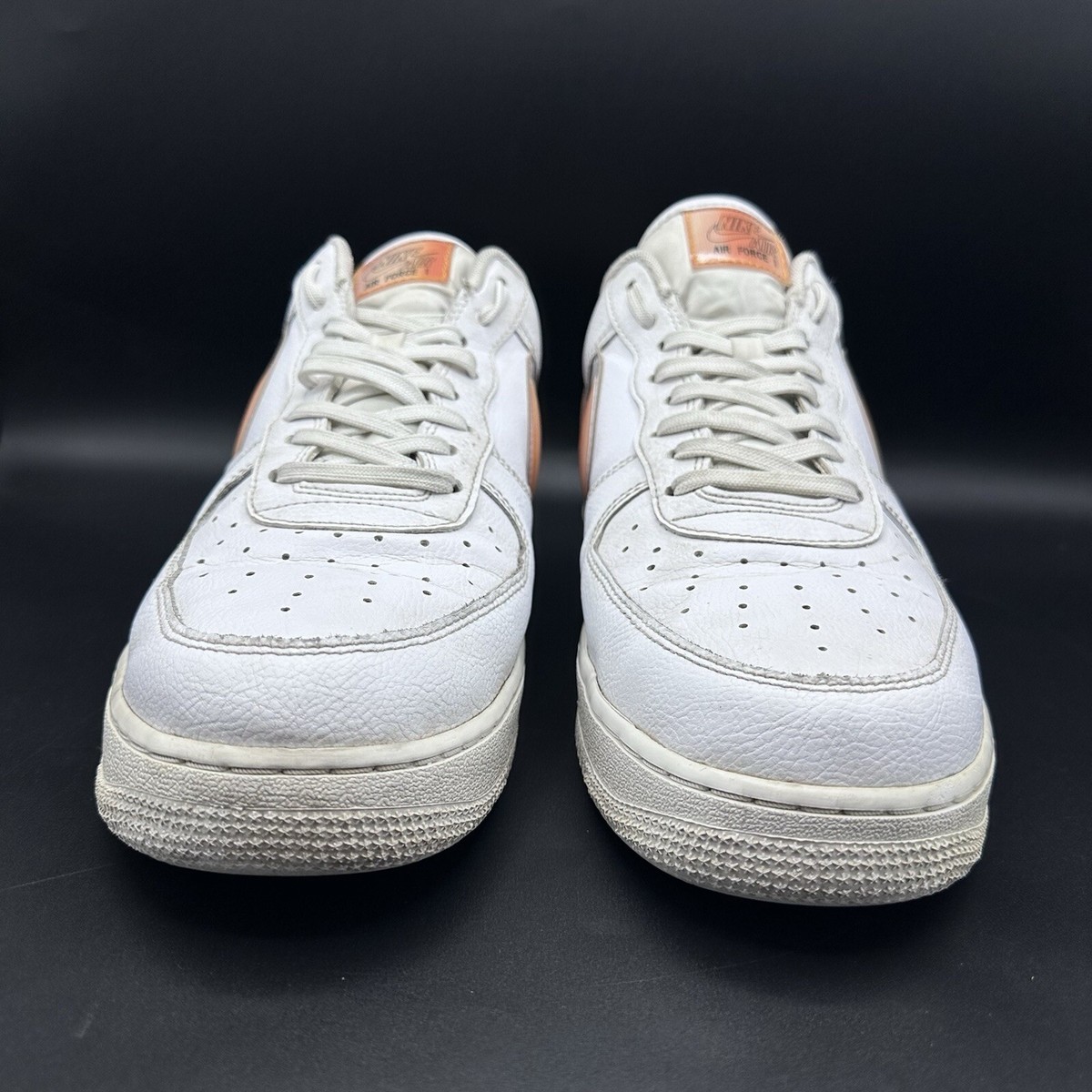 Nike Air Force 1 Low Oversized Swoosh White Orange Peel Sz 10.5 A02441-102 Nike Air Force 1 Low Oversized Swoosh White | Mercari main image 3