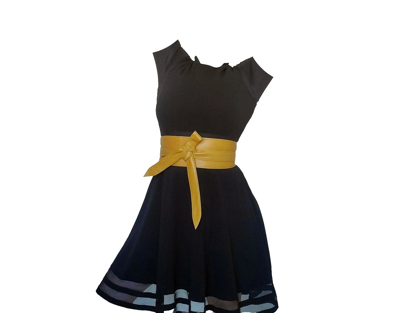 Cinturones de cuero para mujeres con envolturas de doble