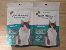 2x Naturvet quiet Moments calming aid. Salmon Flavored Chews.