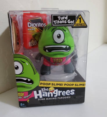 The Hangrees Turd Titans Go! Collectible Parody Figure with Slime Poop Slime Toy