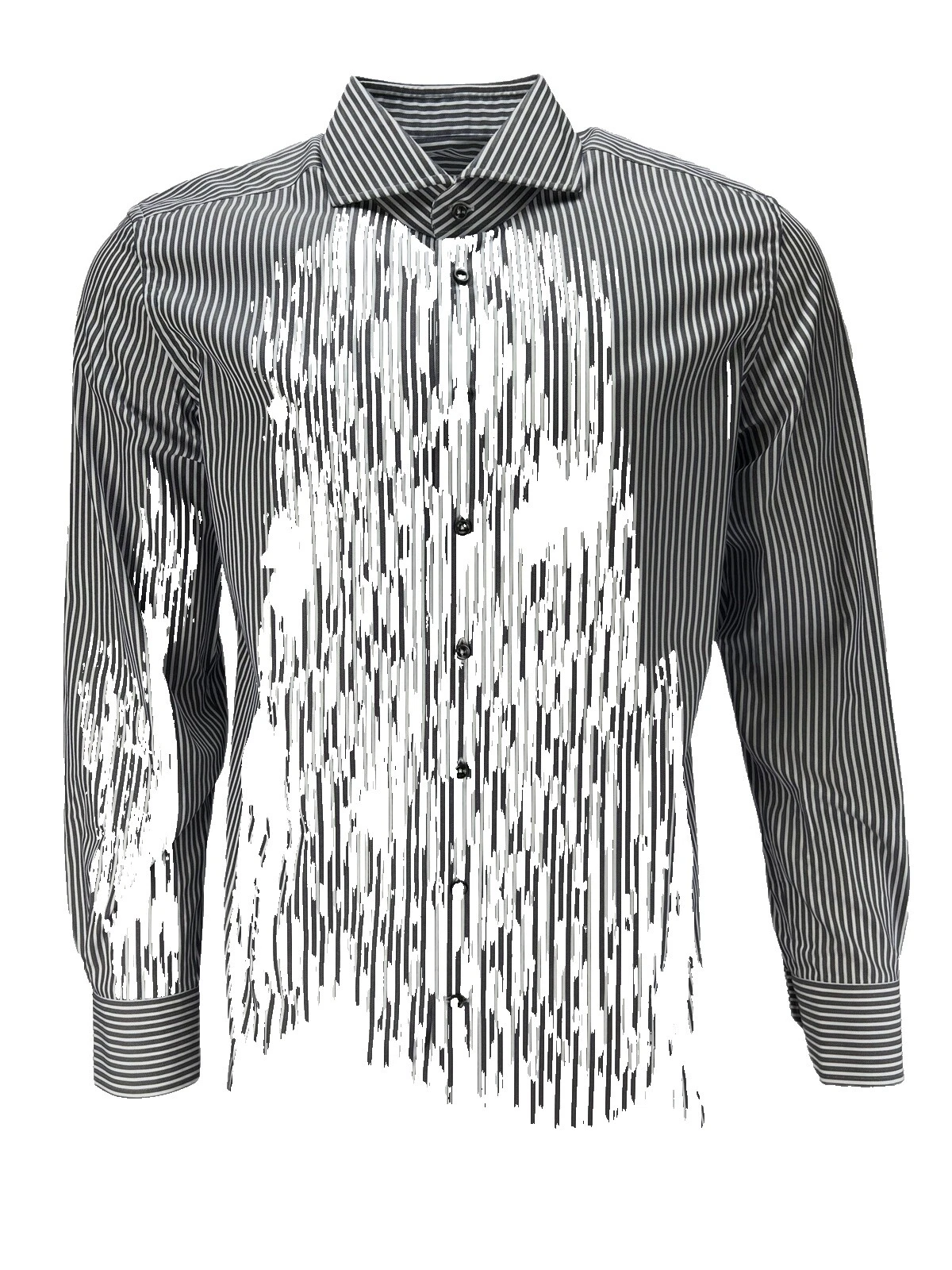 Multi-Color Striped Casual Button-Down Shirts for Men