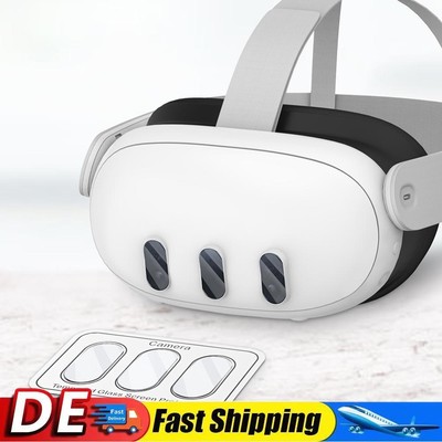 Clear VR Headset Protective Shell Useful 3PCS Camera Lens Protector for Quest 3
