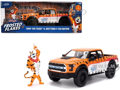2017 FORD F-150 RAPTOR & TONY THE TIGER FIGURE ''FROSTED FLAKES'' 1/24 JADA 35470