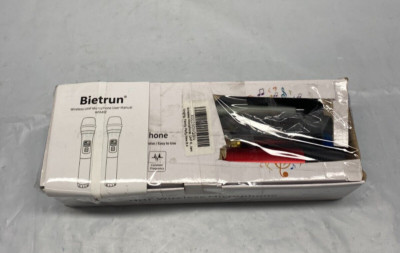 Bietrun Wireless UHF Microphone, Handheld Cordless Dynamic Mic System
