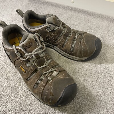 Keen Utility Flint II Work Shoes Women s Size 8M Brown Lace Up Armor Toe EH ASTM