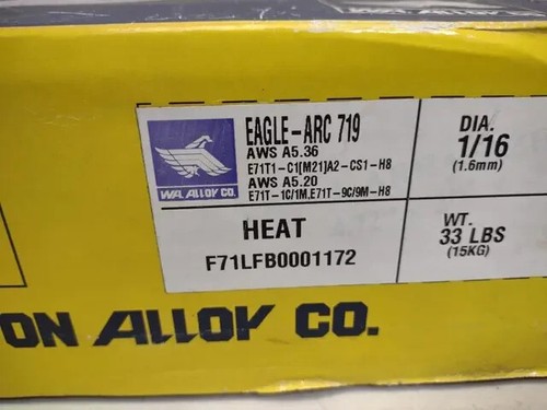 Alambre de soldadura Washington Flux Core MIG EAGLE-ARC 719 1/16" 33# carrete - Imagen 2 de 5