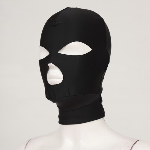 Adult Headgear Elastic Balaclava Hoods Cosplay Motorcycle Helmet Lined Black - Picture 21 of 47