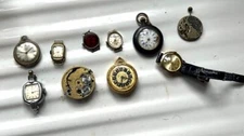 Vintage Pocket/Watch movements  - job lot -  project/spare/repairs