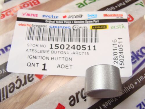 PULSANTE ACCENSIONE GAS FORNELLO ARGENTO ORIGINALE LAMONA / HOWDEN 150240511 / 150240513 - Foto 2 di 3