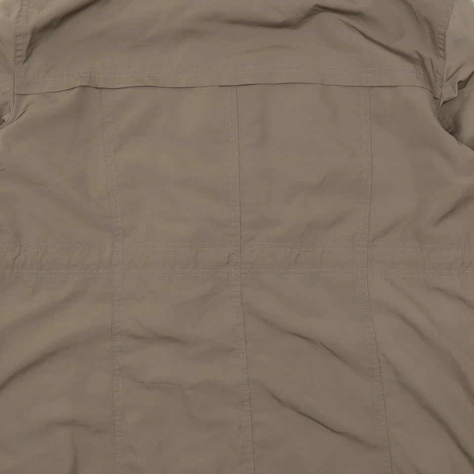 Classic Womens Brown Rain Coat Size 14 Zip - Image 4 of 4