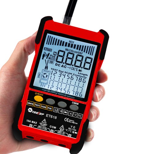 TOOLTOP ET618 Handheld Portable Cable Tester with LCD Display Analogs H8Z3 - Picture 2 of 11