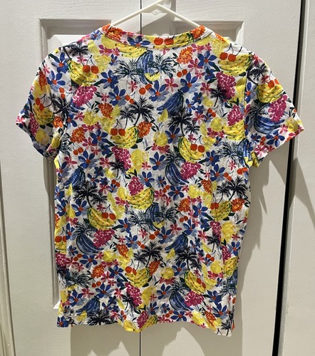 LOFT Obst Blumen Tshirt Kurzarm Mehrfarbig, Damen Größe XS - Bild 2 von 6