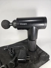 Vivaspa Handheld Deep Tissue Percussion Massager 3 Attachments and Charger
