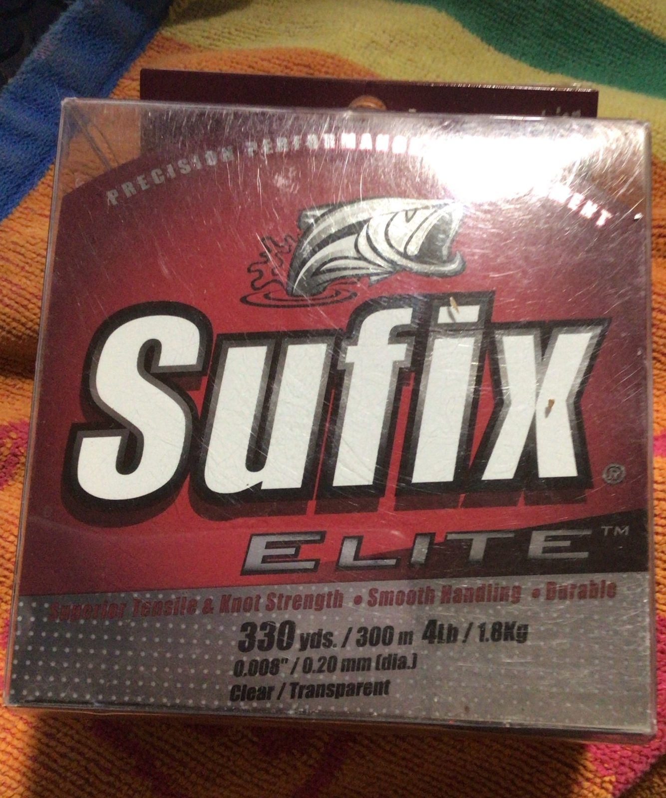 Sufix Elite Monofilament 330 Yards 4 LB Clear Fishing Line 661104 NEW