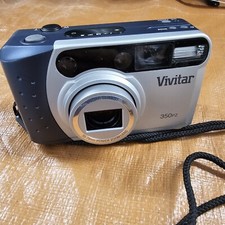 Vivitar 350 PZ 35mm Film Point Shoot CAMERA w/35-70mm Power Zoom Lens -Working