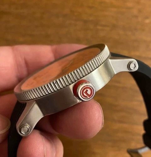 Reloj Hombre Redline Compresor ESFERA NARANJA 45 mm Estuche Correa Silicona Negra Foto 3 de 4