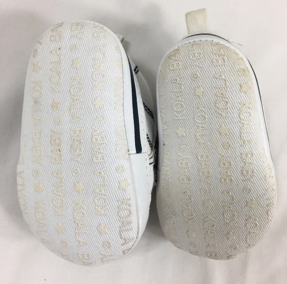 Koala Bebé Tenis Bebé Niño Talla 1 Blanco Zapatos Informales Correas Foto 3 de 3