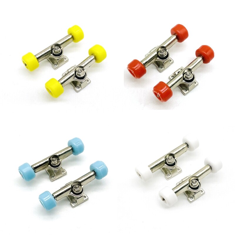 Professional Finger Skateboard Parts Truck Wheel Set of 2PCS Universal Size