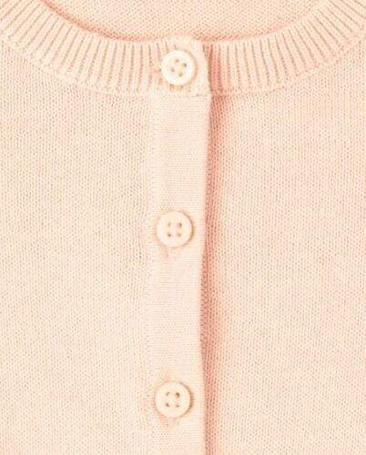 The Children's Place Toddler Girls Cardigan Size 5T Peach Ice Long Sleeves - New - Picture 2 of 2