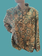   Alfred Dunner Womens Jacket Size 20W Teal, Tan, Zip Up Lined Long Sleeve
