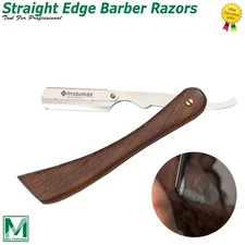 Professional Barber Hair Shaving Razor Straight Edge Folding Knife