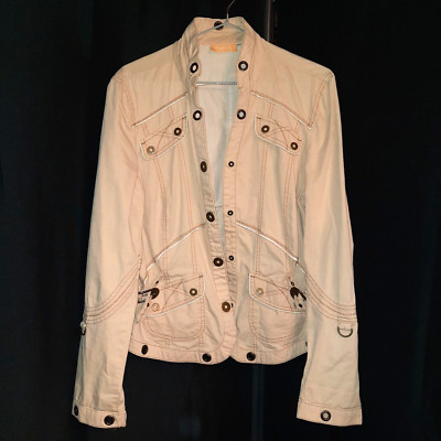 BIBA leichte moderne Damenjacke beige Gr. 38 / S