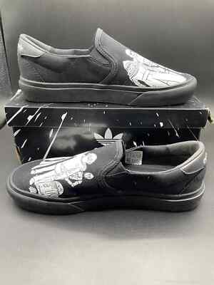 Adidas Star Wars Slip On Black Canvas Sneakers Rebel Empire FY5312 Mens 8 New adidas Star Wars x Court Rallye Shoes Black Mens Size 6  main image 4