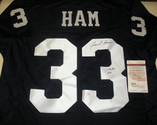 JACK HAM PENN STATE NITTANY LIONS HOF 90,STEELERS JSA/COA SIGNED JERSEY