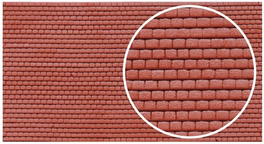 Wills SSMP211 Plain Roof Tiles x 4 Sheets Model Railway Hobby OO Gauge Plastic
