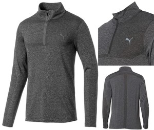 PUMA Golf Evoknit 1/4 Zip Pullover - RRPÂ£75 - Black Heather - M L XL XXL | eBay