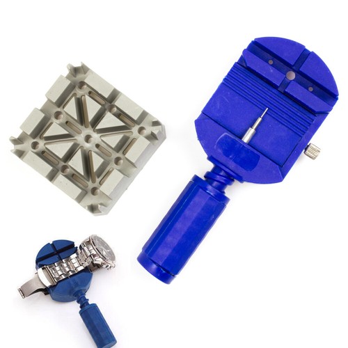 Watch Repair Kit Case Opener Holder Link/Pin Remover Watch Press + 12 Nylon Dies - Picture 46 of 54