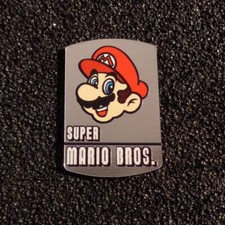 Super Mario Bros 8-bit NES Nintendo Logo Label Decal Case Sticker Badge 452e 
