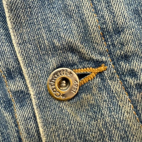 Vintage Carhartt Sherpa Lined Denim Jacket Blue - Picture 9 of 12