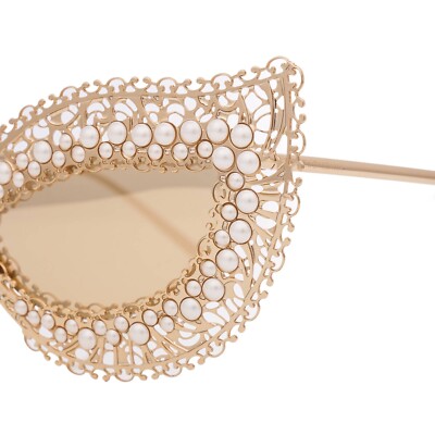 Dolce & Gabbana Filigree Pearl Cat-Eye Sunglasses (Model DG2238H) DOLCE & GABBANA Filigree Pearl Cat Eye Sunglasses DG2238H  main image 2