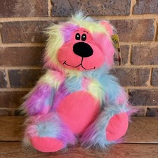 Toy Factory Rainbow Teddy Bear Plush Stuffed Animal 2014