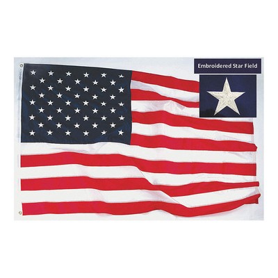 ANNIN FLAGMAKERS 1672 US Flag,12x18 Ft,Polyester 3GRJ5